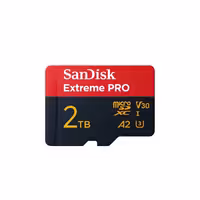 کارت حافظه microSDXC سن دیسک مدل Extreme PRO کلاس A2 استاندارد UHS-I U3 سرعت 250MBps ظرفیت 2 ترابایت