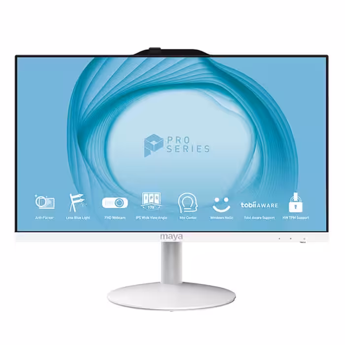 کامپیوتر همه کاره 24 اینچ مایا مدل MA24D 12M با پردازنده Core i5 12400 رم 16 گیگابایت از نوع DDR5 حافظه داخلی 500 گیگابایت SSD کارت گرافیک UHD Graphics (integrated) نمایشگر از نوع IPS - کالاوما