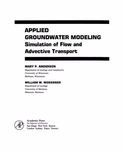 خرید و دانلود نسخه کامل کتاب Applied Groundwater Modeling