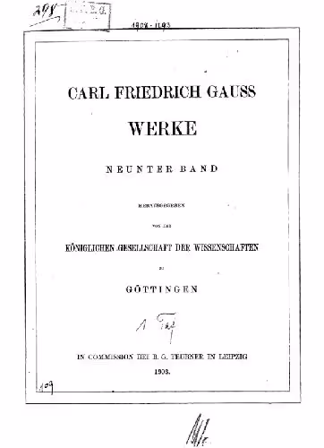 خرید و دانلود نسخه کامل کتاب Werke. Geodaesie, Fortsetzung von Band 4