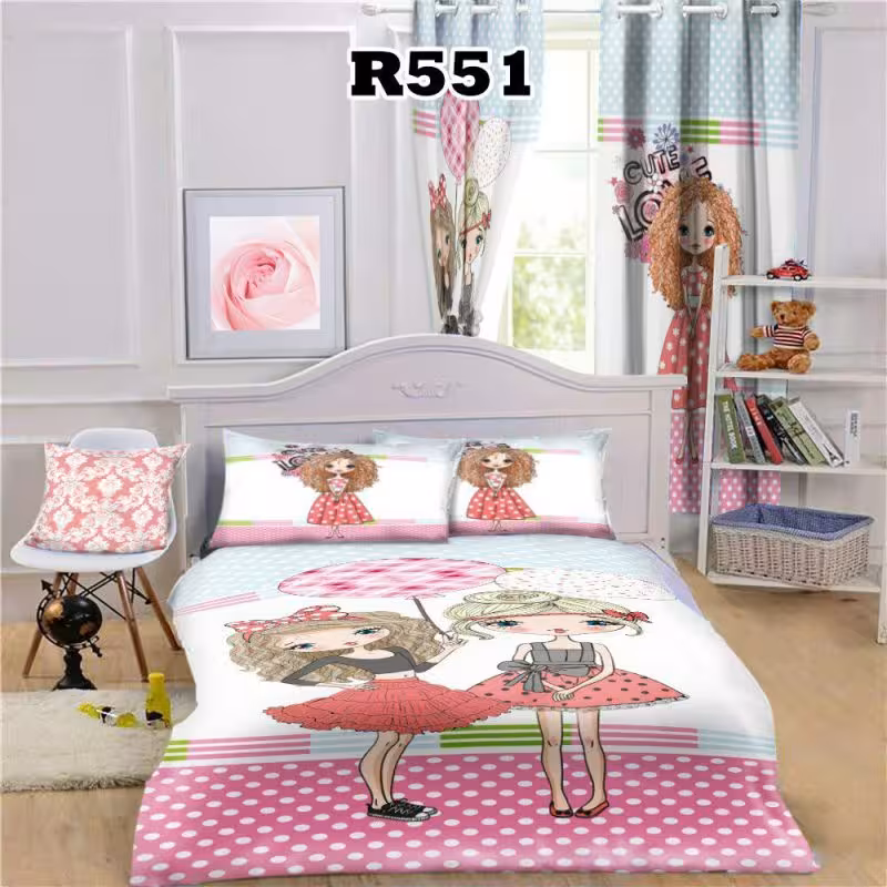 روتختی سه بعدی طرح دخترانه