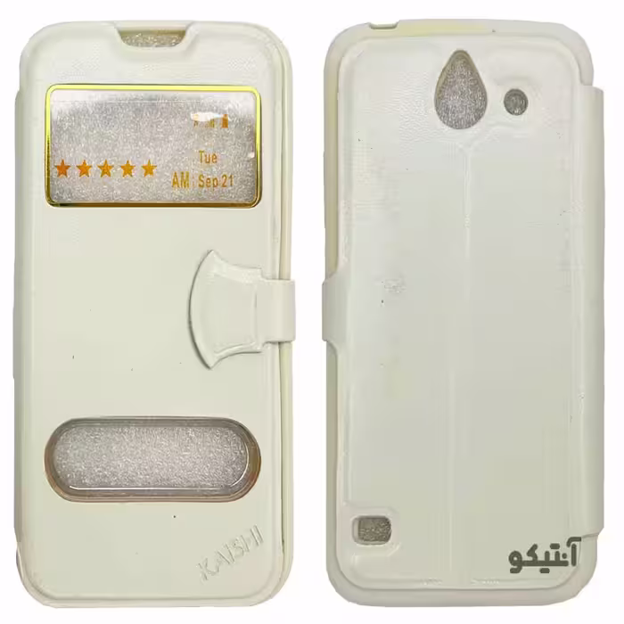 کیف کلاسوری مناسب برای Huawei Y550-سفید