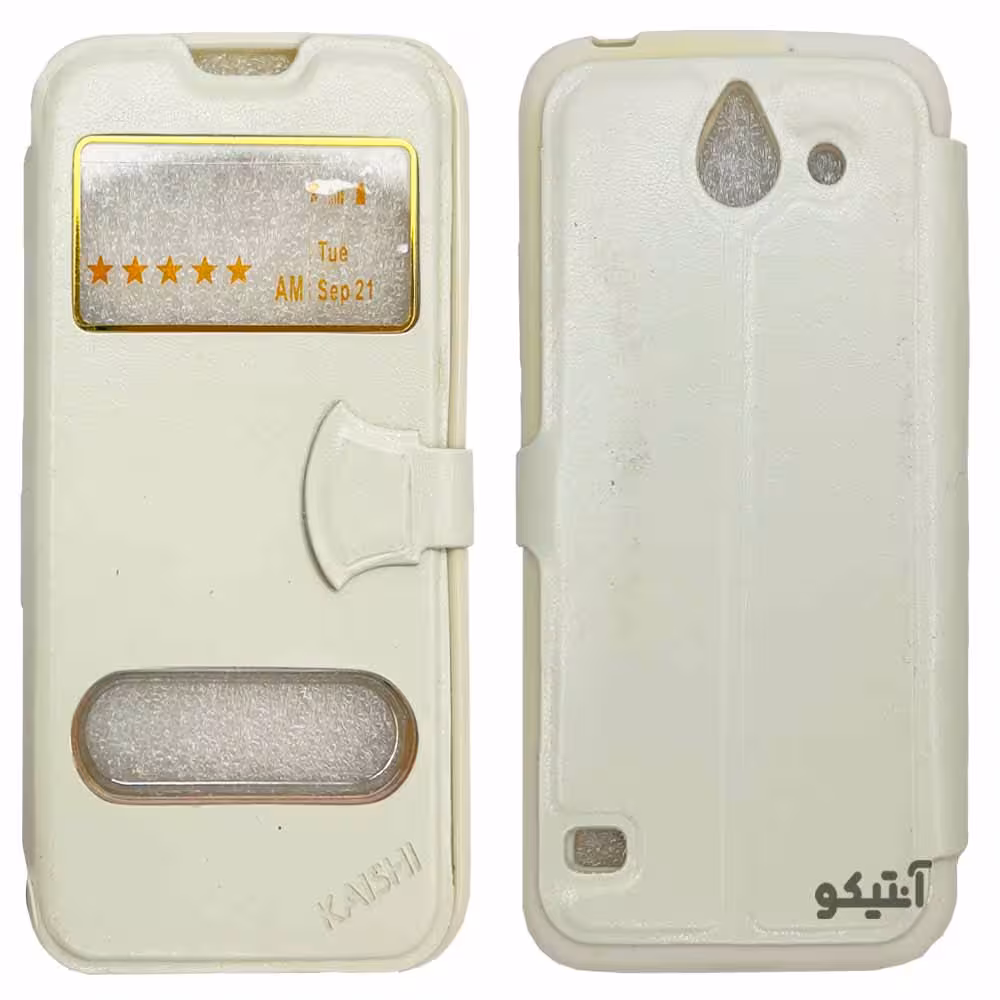کیف کلاسوری مناسب برای Huawei Y550-سفید
