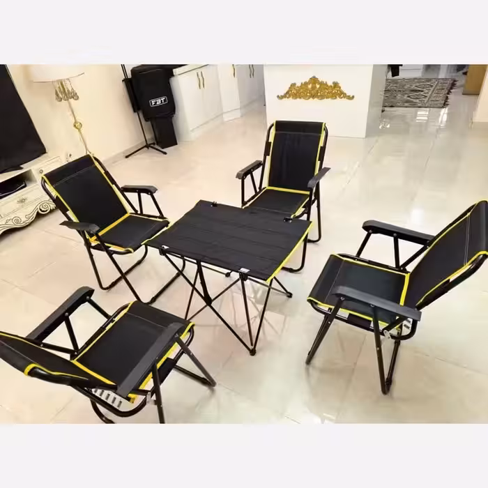 صندلی و میز مسافرتی تاشو(ست چهارنفره)