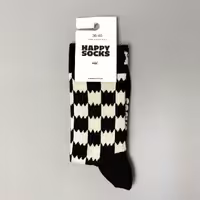 جوراب ساقدار هپی ساکس طرح شطرنجی