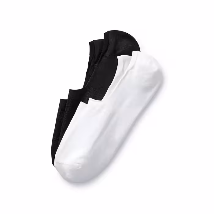 جوراب کالج سفید و مشکی چیبو 2 عددی