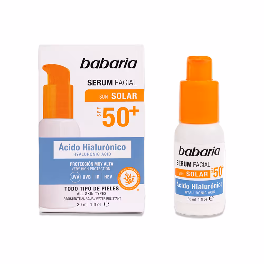 سرم ضد آفتاب هیارولونیک اسید باباریا با SPF50 حجم 30میل