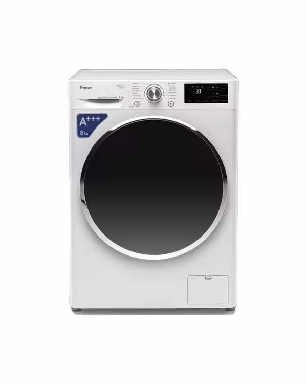 ماشین لباسشویی سفید جی پلاس Gplus مدل GWM-M880W ظرفیت 8 کیلوگرم