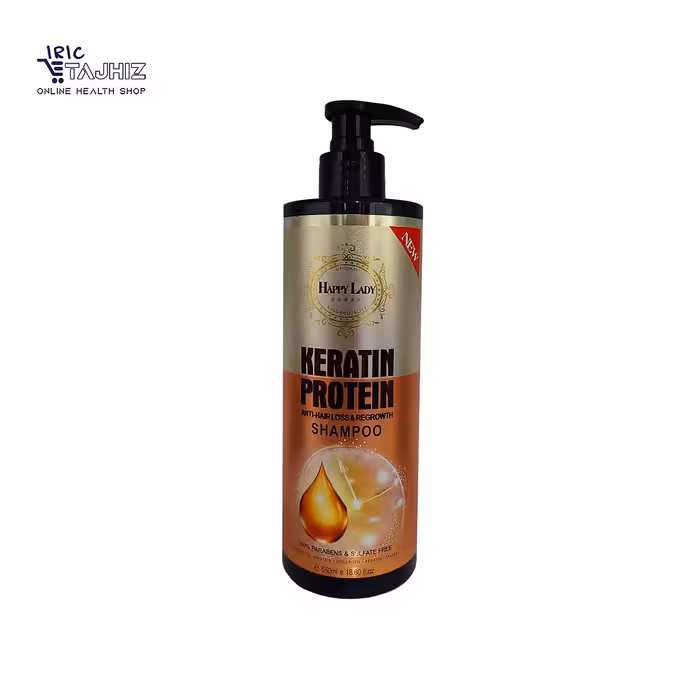 شامپو کراتین و پروتئین هپی لیدی (بدون سولفات)