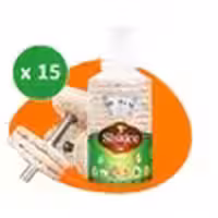 پکیج سیس رایس کیک رژیمی طعم بدون نمک کارتن 15 بسته ای