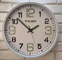 ساعت دیواری مدل ولدر شبنما سفید 609