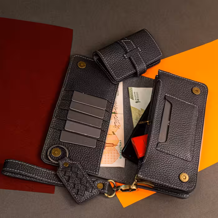 ست هدیه چرم عطارد مدل چرم طبیعی کد A37