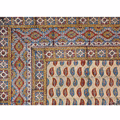 رومیزی قلمکار قلمکار صدر مدل چلوار 12 پته 