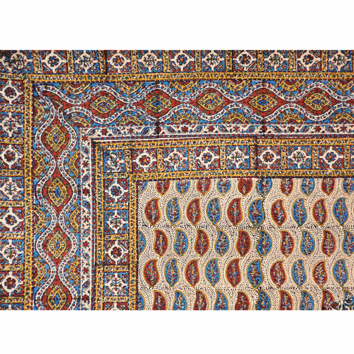 رومیزی قلمکار قلمکار صدر مدل چلوار 12 پته 