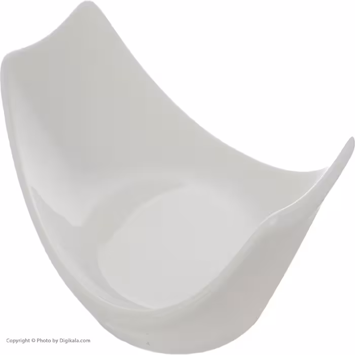 زیتون خوری چینی زرین ایران سری آشپزخانه مدل سفید بسته 6 عددی درجه یک