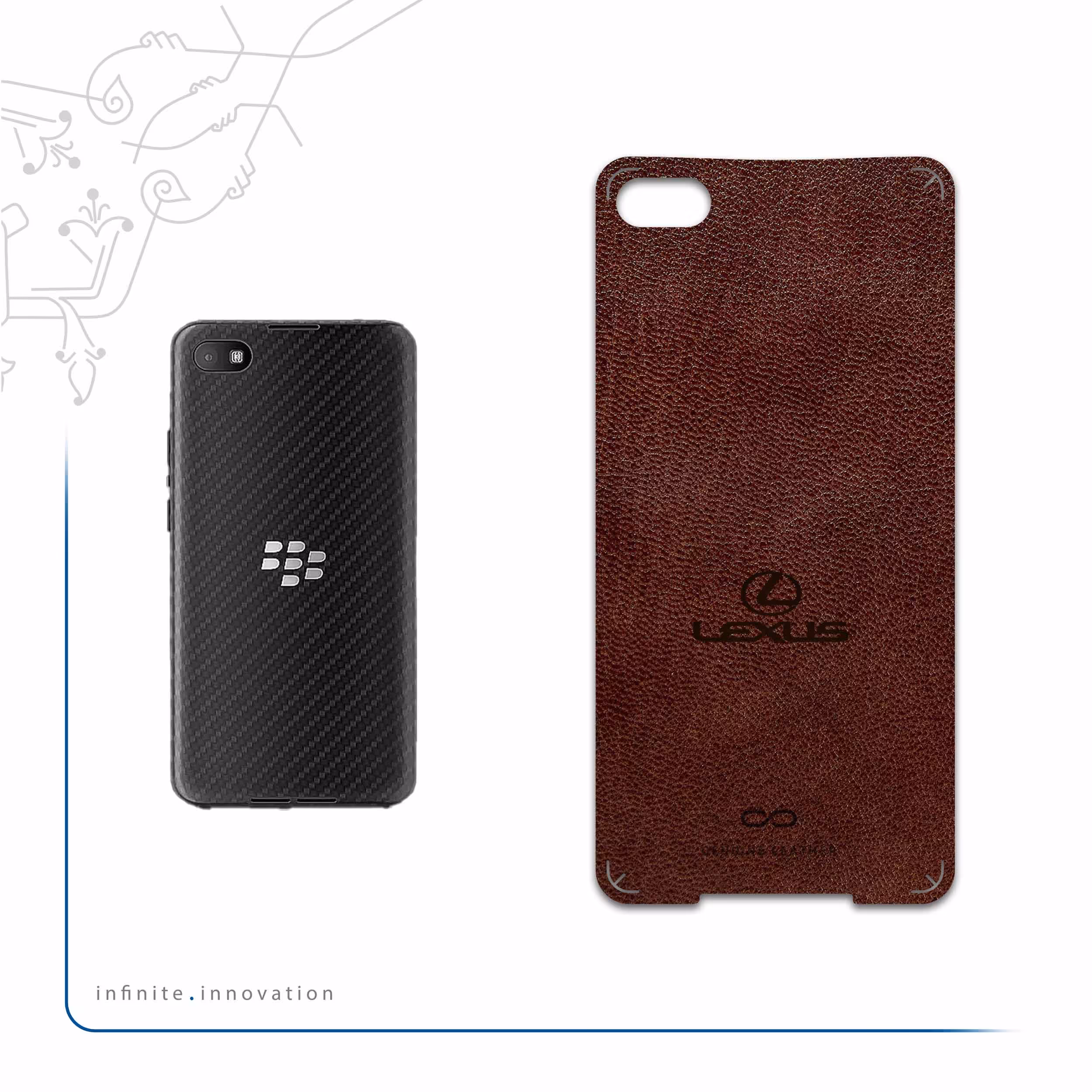 برچسب پوششی ماهوت مدل NL-LXS مناسب برای گوشی موبایل بلک بری Z30