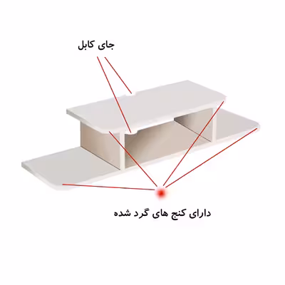 میز تلویزیون دیواری مدل  DLF68L