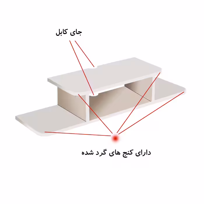 میز تلویزیون دیواری مدل  DLF68L