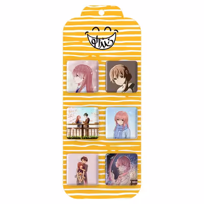 پیکسل خندالو مدل انیمه سایلنت ویس کد 821A مجموعه 6 عددی