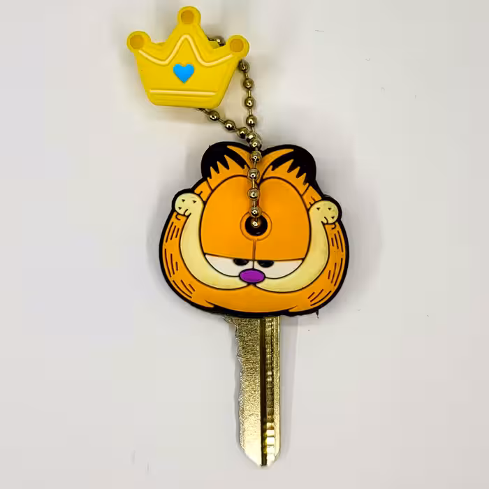 کاور کلید مدل Garfield T04 به همراه آویز مجموعه 2 عددی