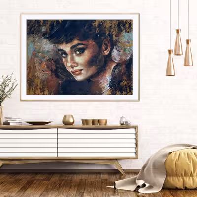 تابلو نقاشی مدل دکوراتیو طرح مریلین مونرو