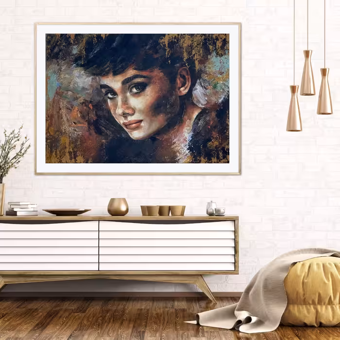 تابلو نقاشی مدل دکوراتیو طرح مریلین مونرو