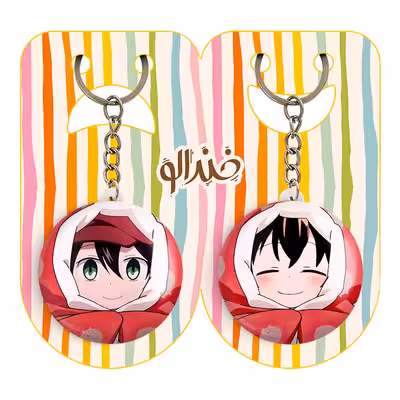 جاکلیدی خندالو مدل دازای و رامپو سان انیمه سگ های ولگرد بانگو کد 1563415636 مجموعه 2 عددی