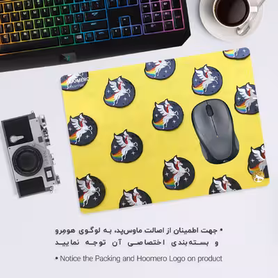 ماوس پد هومرو مدل A5892 طرح یونیکورن