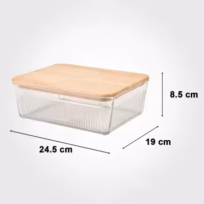 ظرف نگهدارنده لیمون مدل مستطیل بسته 3 عددی