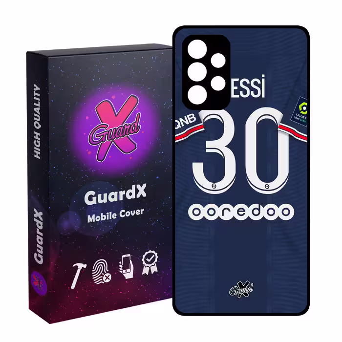 کاور گارد ایکس طرح Messi مدل Glass50356 مناسب برای گوشی موبایل سامسونگ Galaxy A72