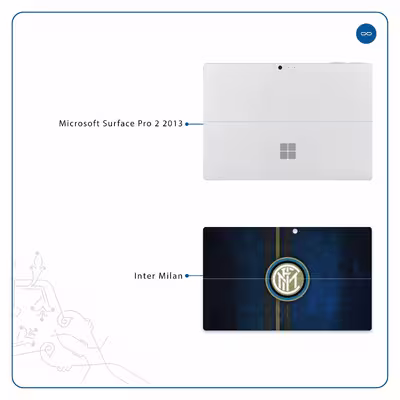 برچسب پوششی ماهوت مدل Inter-Milan مناسب برای تبلت مایکروسافت Surface Pro 2 2013