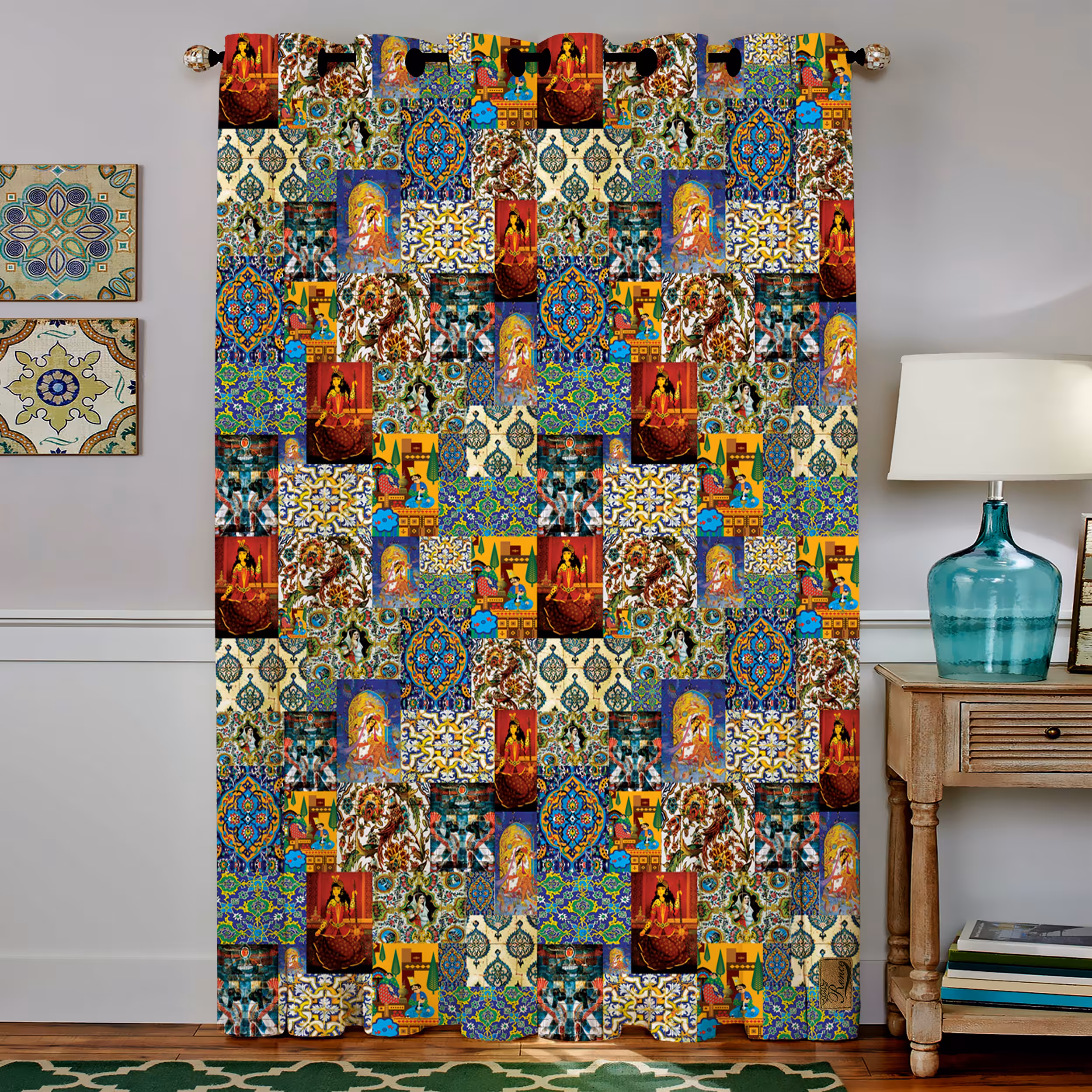 پرده رنس مدل CC4-50132 سایز 190x140 سانتی متر