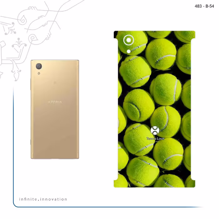 برچسب پوششی ماهوت مدل Tennis مناسب برای گوشی موبایل سونی Xperia XA1 Plus