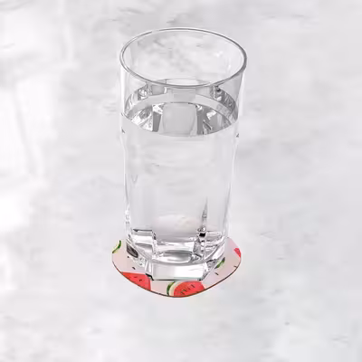 زیر لیوانی ترمه طراحان ایده مدل یلدا کد 4 بسته شش عددی