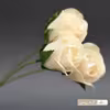 گل مصنوعی مدل شاخه گل رز بسته 3 عددی