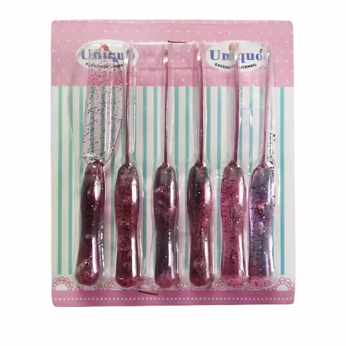 کارد صبحانه خوری مدل اکرلیک کد K6 بسته 6 عددی
