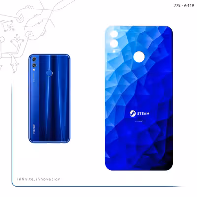 برچسب پوششی ماهوت مدل STEAM Game Consol مناسب برای گوشی موبایل آنر 8X