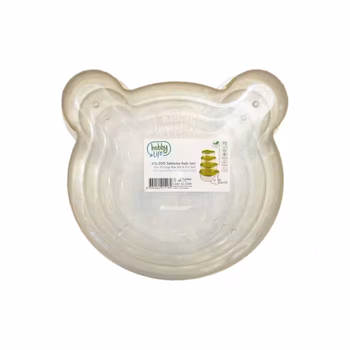  ظرف نگهدارنده غذای کودک هوبی لایف کد 2098 مجموعه 4 عددی