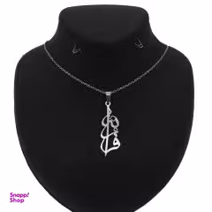 گردنبند نقره زنانه طرح فرزانه کد 001