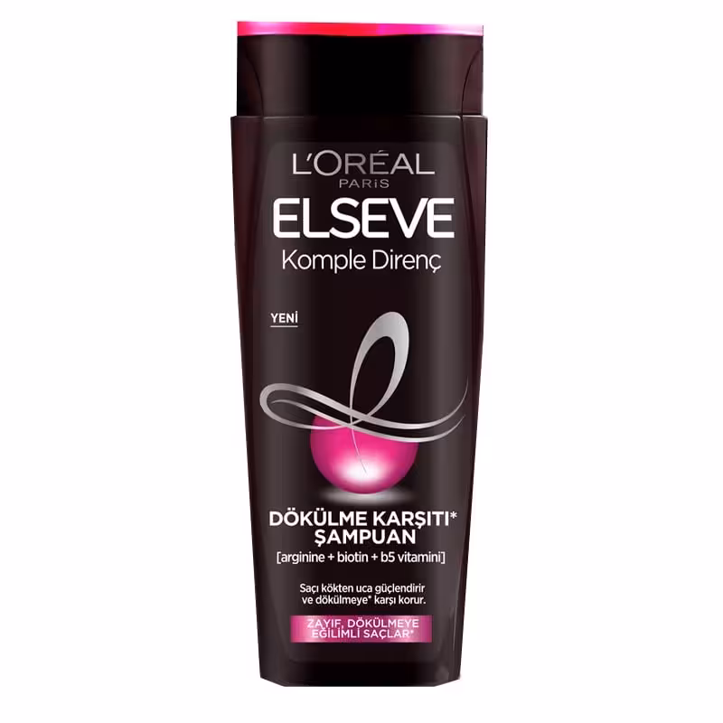 شامپو مو ضد ریزش مدل Komple Direnc سری Elseve لورال 450 میل