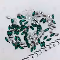 مارکیز چشمی پلاستیکی 6 در 12 ( سبز ) بسته 100 عددی