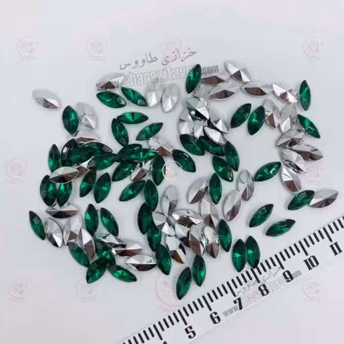 مارکیز چشمی پلاستیکی 6 در 12 ( سبز ) بسته 100 عددی