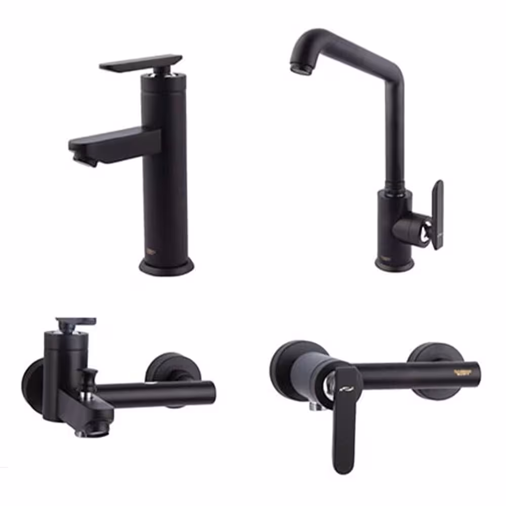 شیرآلات راسان مدل فلورا مشکی