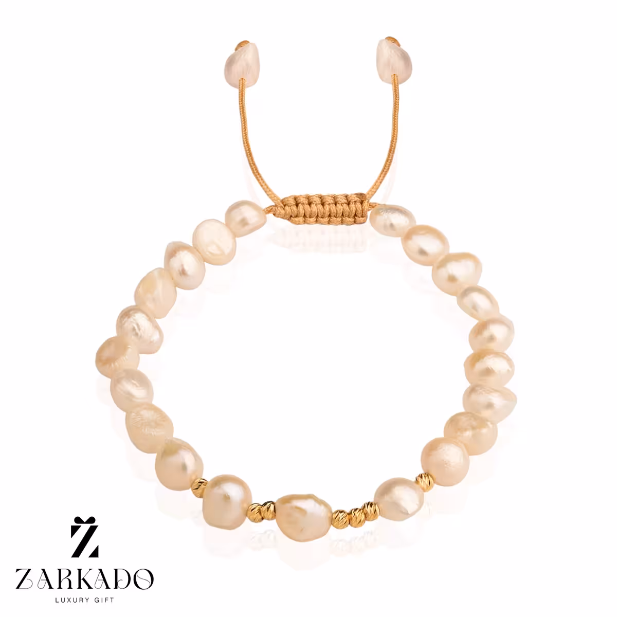 دستبند مروارید پرورشی و گوی البرنادو طرح 4