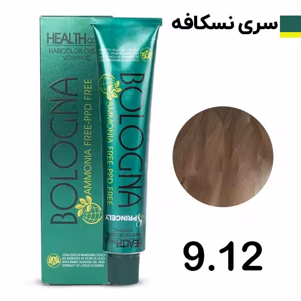 رنگ مو بدون آمونیاک بلونیا سری نسکافه ای بلوند نسکافه ای خیلی روشن شماره912 Bologna