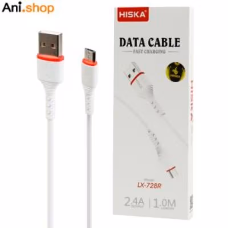 دیتا کابل تایپ سی هیسکا مدل LX-728R رنگ قرمزez14