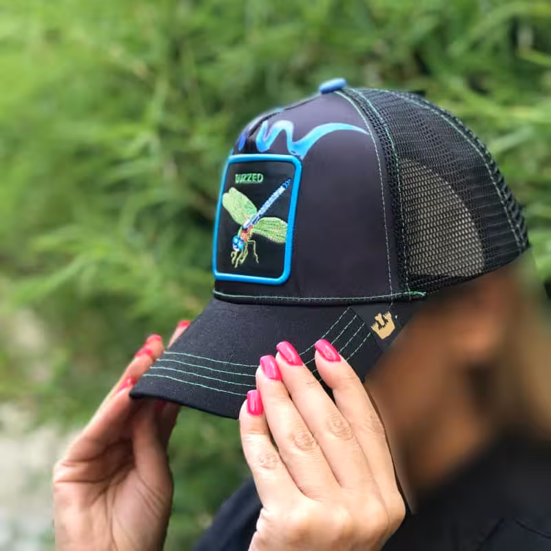 کلاه پشت توری برند گورین طرح سنجاقک