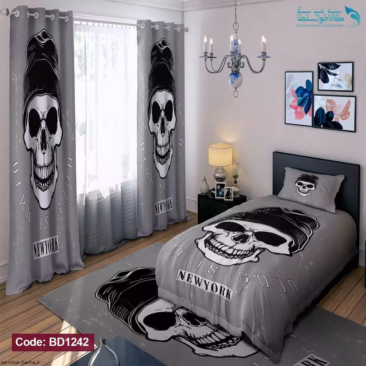 روتختی طرح new york یکنفره کد BD1242