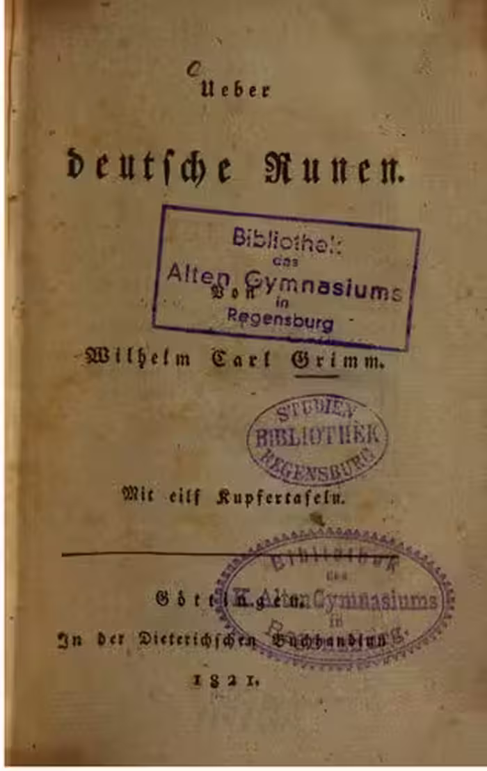 خرید و دانلود نسخه کامل کتاب Über deutsche Runen