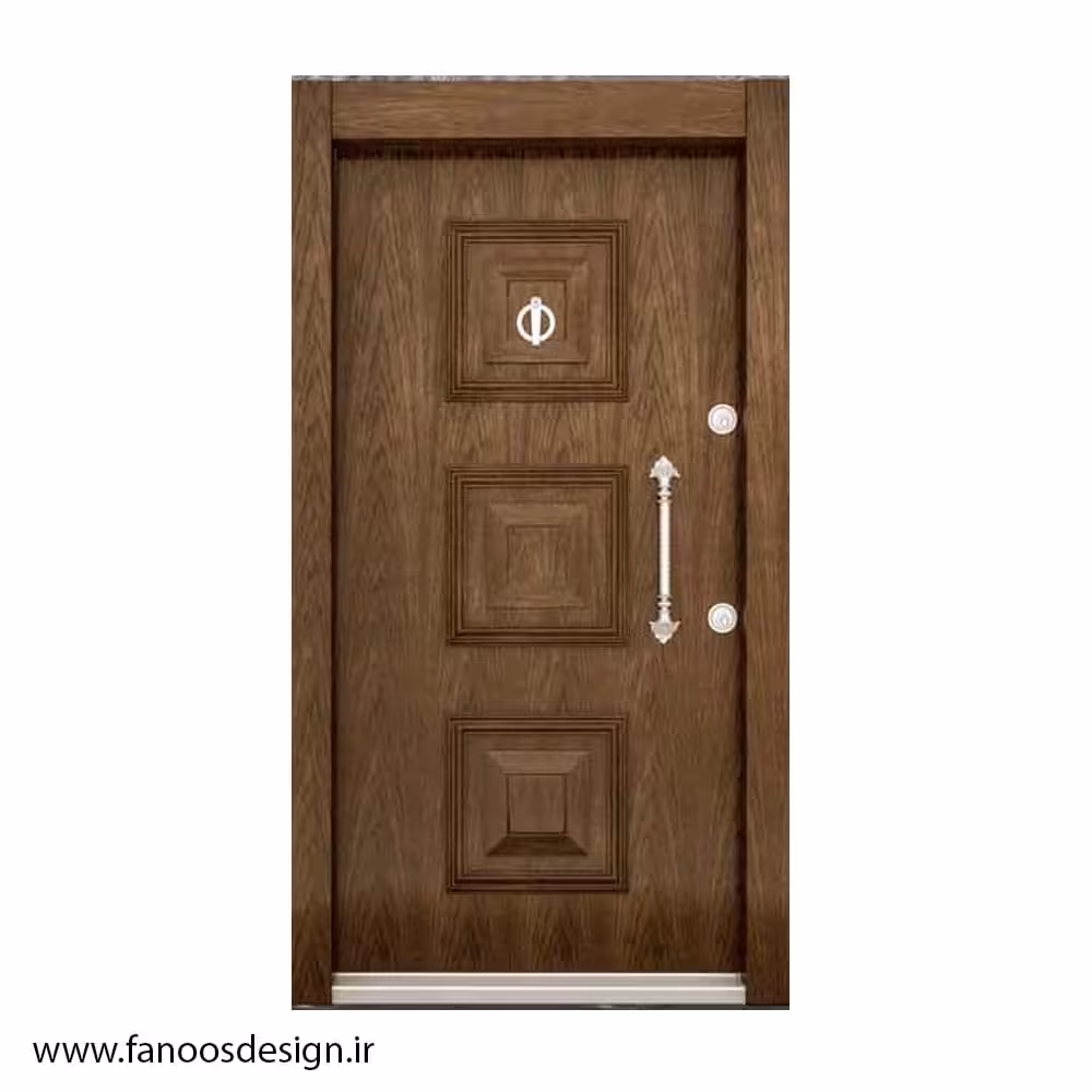 درب ضد سرقت لوکس ایرانی با رویه چوب کد 1370